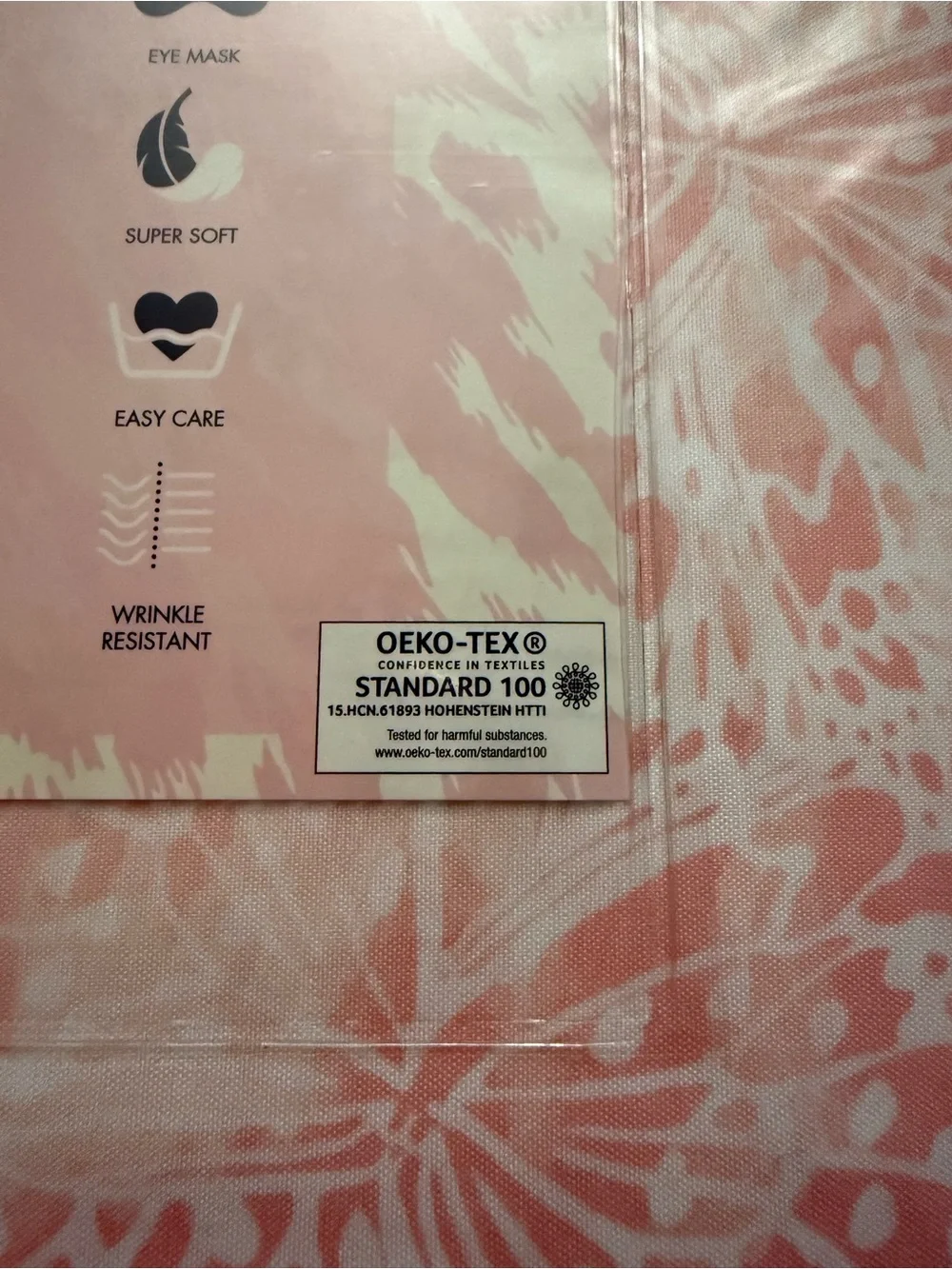 Betsey Johnson Pink & White 5-Piece Queen Sheet Set with Eye Mask